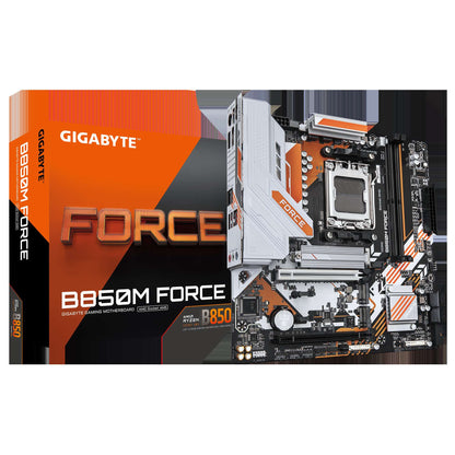 Placa-mãe GIGABYTE Nova B850M FORCE Soquete AM5 Para CPU Ryzen Série 9000 8000 7000 Dual Channel Micro ATX DDR5 SATA3 M.2