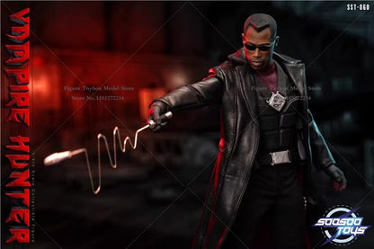 Soosootoys SST-060 1/6 Vampire Hunter The Blade Action Figure Collection Leather Coat Decor 12inch Full Set Male Soldier Model