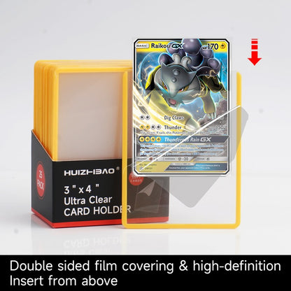 Cards colecionáveis de alta qualidade 3"x 4" 35PT para Top Loaders, sleeves para proteção de cards, para Pokémon, YuGiOh, Magic MTG