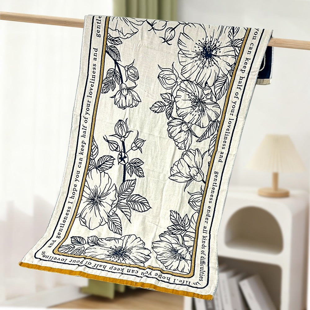 Bathroom Towel - Large Gauze Towels (75×150CM), Soft Absorbent & Lightweight, Perfect for Shower, Hotel, Sauna, Fitness