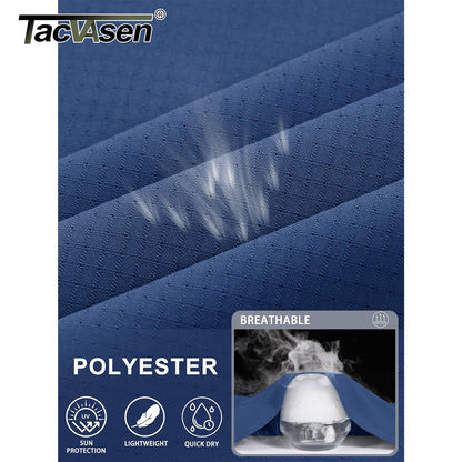 TACVASEN Womens UPF 50+ Fishing Shirts UV Block Quick Dry Long Sleeve Cargo Shirts Breathable Mesh Outdoor Trekking Hiking Shirt