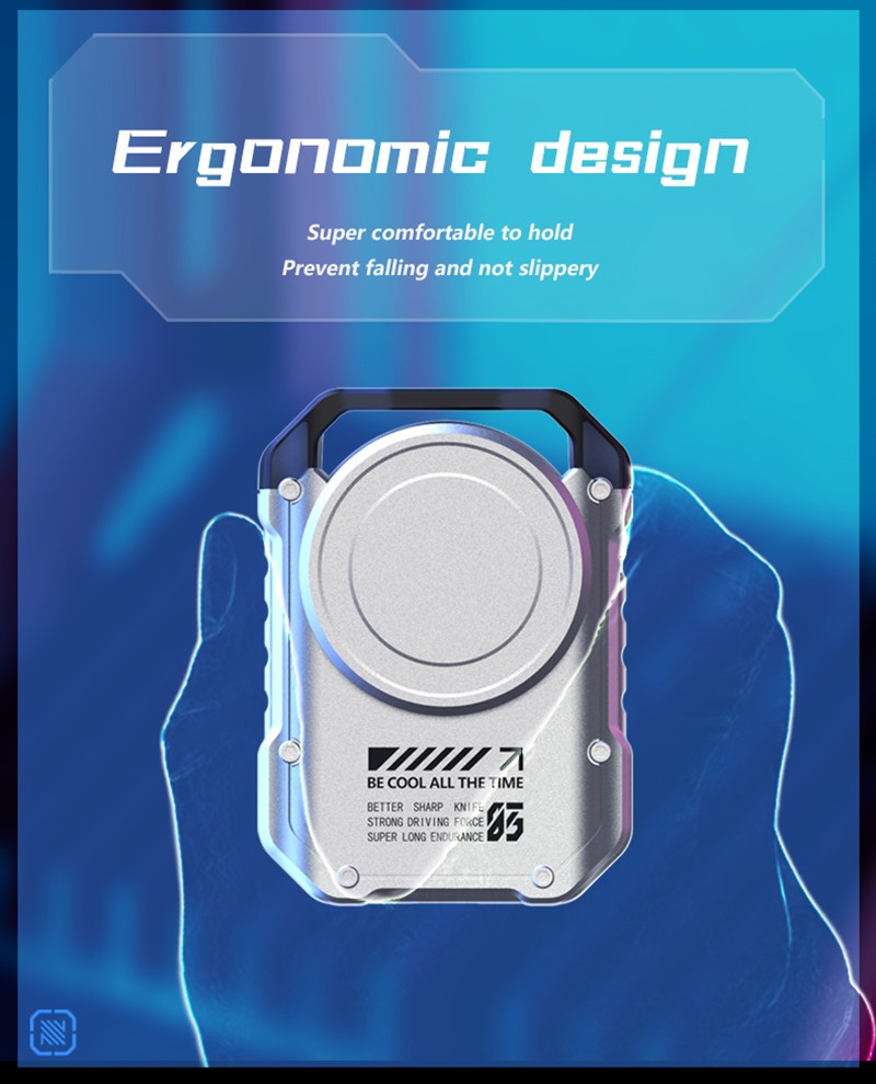 Electric MINI Travel Shaver Razor For Men Rechargeable IPX7 Waterproof Punk Mecha Design Pocket Face Beard Knife With Key Ring