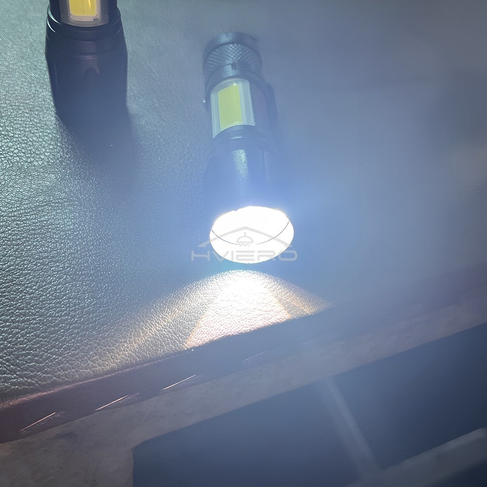 Flashlight Battery Charge Mini Led 3W Focus Adjustable Side Lamp Convenient Waterproof T6 Light Ultra Bright For Camping Hiking