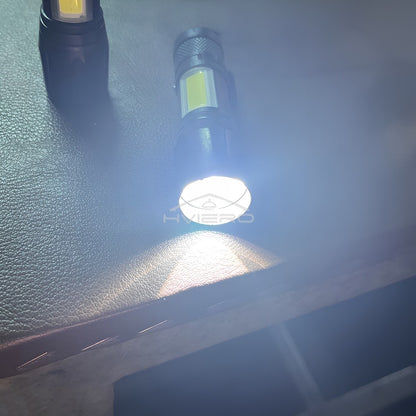 Flashlight Battery Charge Mini Led 3W Focus Adjustable Side Lamp Convenient Waterproof T6 Light Ultra Bright For Camping Hiking