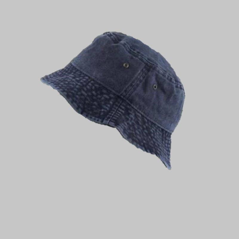 Fashion Women Men Washed Denim Solid Vintag Bucket Hats Lady Male Spring Summer Autumn Panama Fisherman Cap Hat For Women Men
