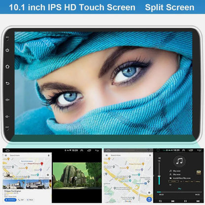 Rádio Estéreo de Carro com Tela Sensível ao Toque Rotativa de Alta Qualidade de 10,1 polegadas Android 13 2+64G 1 DIN GPS Navi BT FM RDS WIFI USB EQ SWC com Microfone