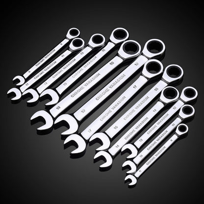 1 Chave Combinada Catraca Métrica Ferramenta Multiuso Chave Catraca Conjunto de Ferramentas Chave Universal Ferramentas para Reparação Automotiva