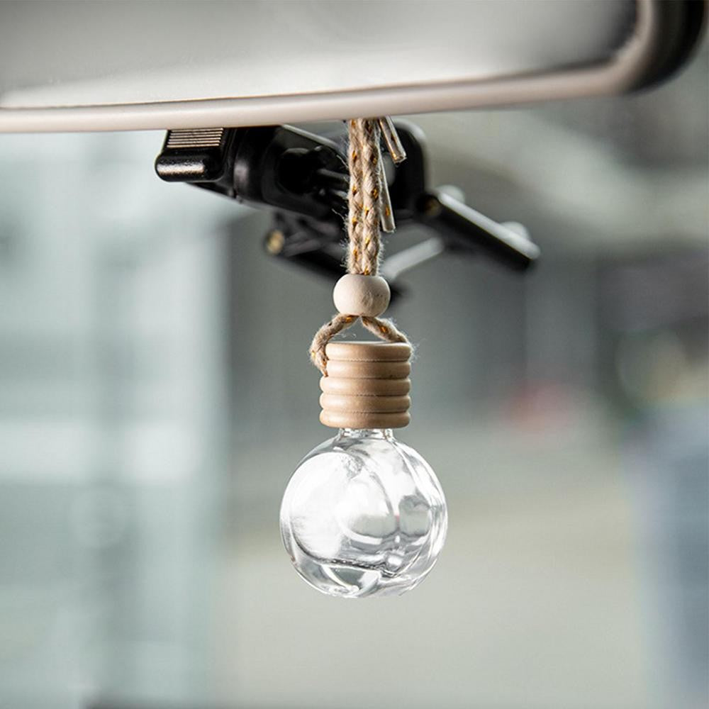 Car Essential Oil Diffuser Empty Glass Perfume Bottles Car Air Freshener Perfume Bottle Aromatherapy Fragrance Essential Oil