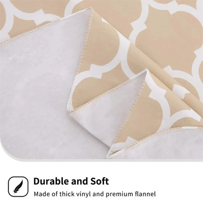 Kitinjoy Waterproof Tablecloth Moroccan Heat-Resistant Table Cloth 60inch Round PVC Wedding Kitchen Dining Desk Table Cover Coat