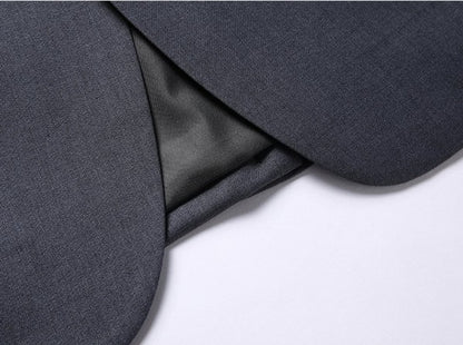 Men's Solid Color Business Suit 2025 High Quality Fashion Banquet Wedding Trend Groom Best Man Single 3/2/1