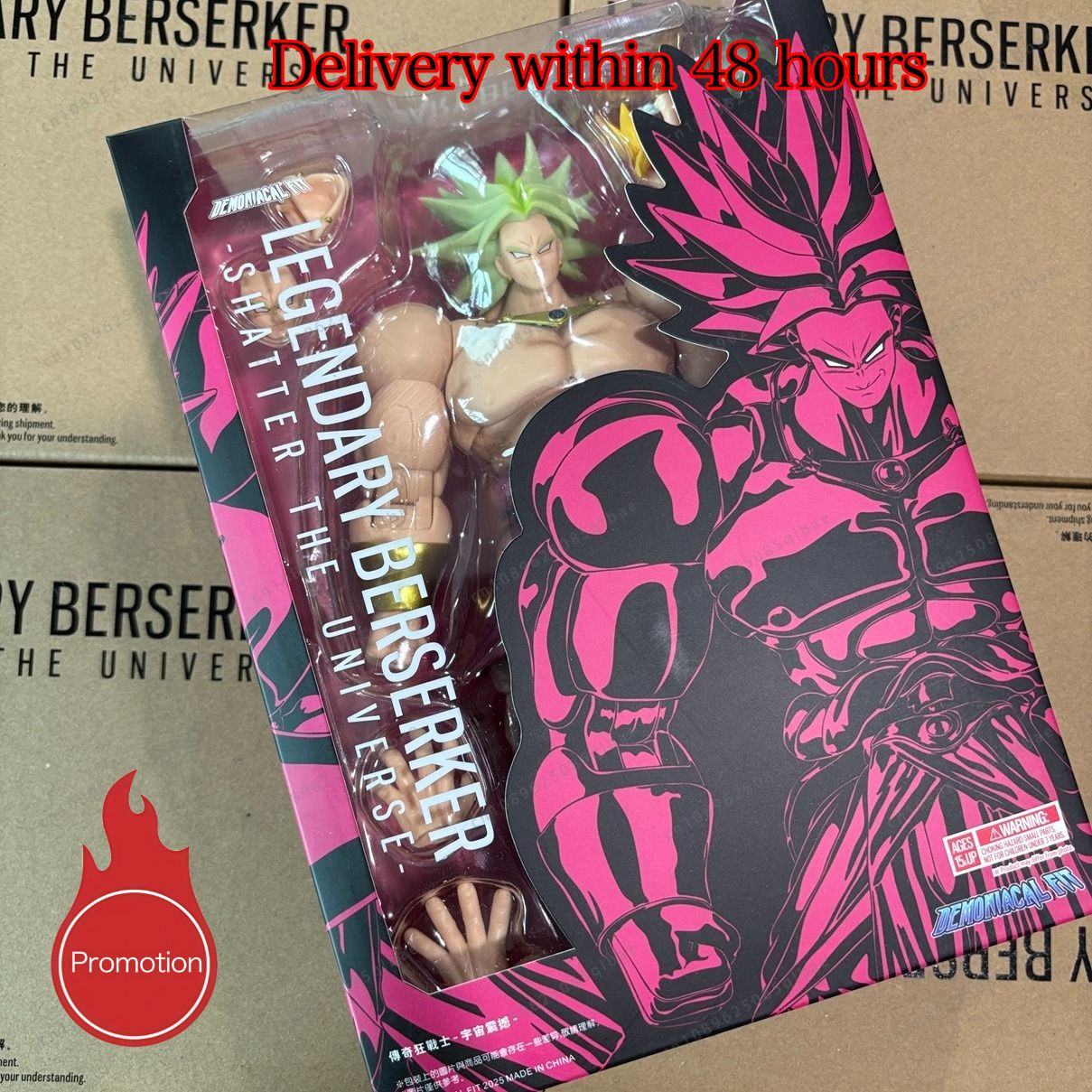 Em Estoque Dragon Ball Demoniacal Fit DF SHF Lendário Berserker Quebra o Universo Broly Boneco de Ação Brinquedo Modelo Presente