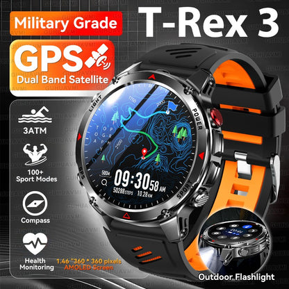 2025 Novo Smartwatch Profissional GPS Esportivo ao Ar Livre Corrida Rastreamento GPS Natação Bússola Altímetro 3ATM Pulseiras Esportivas Masculino