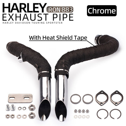 Motorcycle Exhaust Pipe Custom Forward Control Accessories Motorcross For Harley T7 Softail Sportster 883 1200