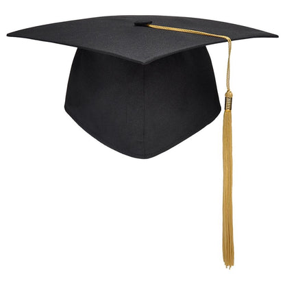Black Adult Bachelor Caps Graduation Hat for Student 2023 Congratulation Graduation Party Decorations