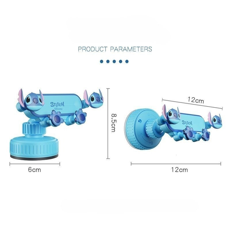 Suporte para Celular Stitch Desenho Universal para Carro Ventosa Suporte de Navegação Acessórios Fofos para Carro Decoração Suporte GPS Móvel