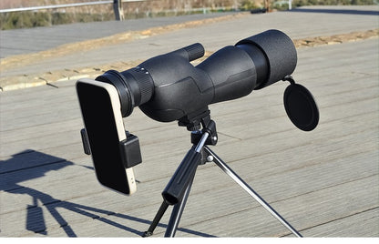 Telescópio Terrestre HD 25-75x60 com Zoom Potente, À Prova D'água, Prisma BAK4 de Longo Alcance para Equipamento de Acampamento com Tripé