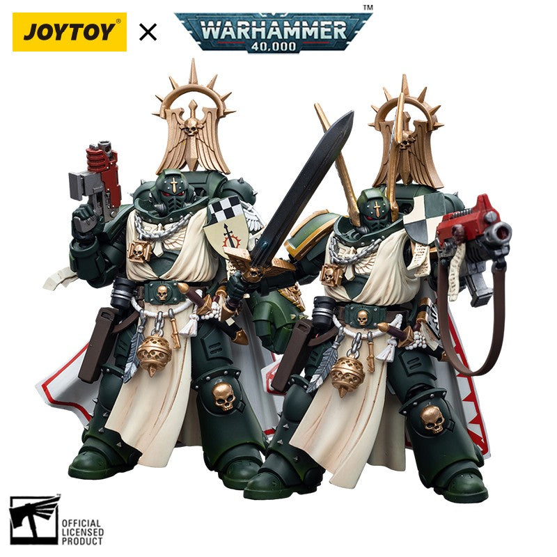 JOYTOY Warhammer 40k 1/18 Bonecos de Ação Anime 12cm Mestre Lazarus dos Dark Angels com Punho Potente