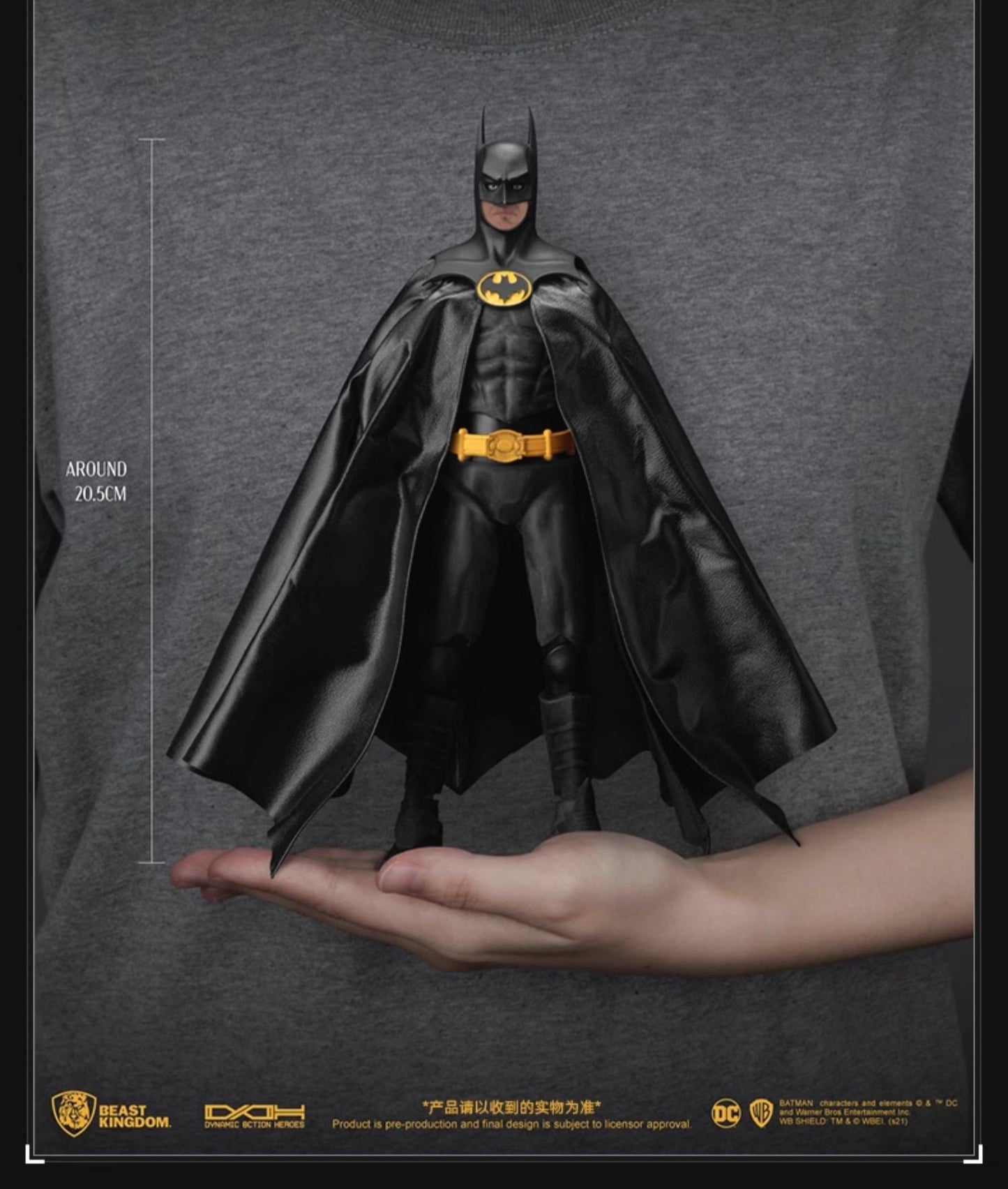 Dc Figures Beast Kingdom Bell Keaton Pattinson Clooney Batman Action Figurebatman Figure Dc Action Figures Model Gift Original