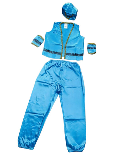 Boys Light Blue Egyptian Prince 4-Piece Costume Set