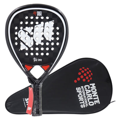 Raquetes de Padel de Carbono Profissionais 3K/12K para Homens, Superfície Áspera com Núcleo de Espuma de Memória Macia em EVA para Treinamento