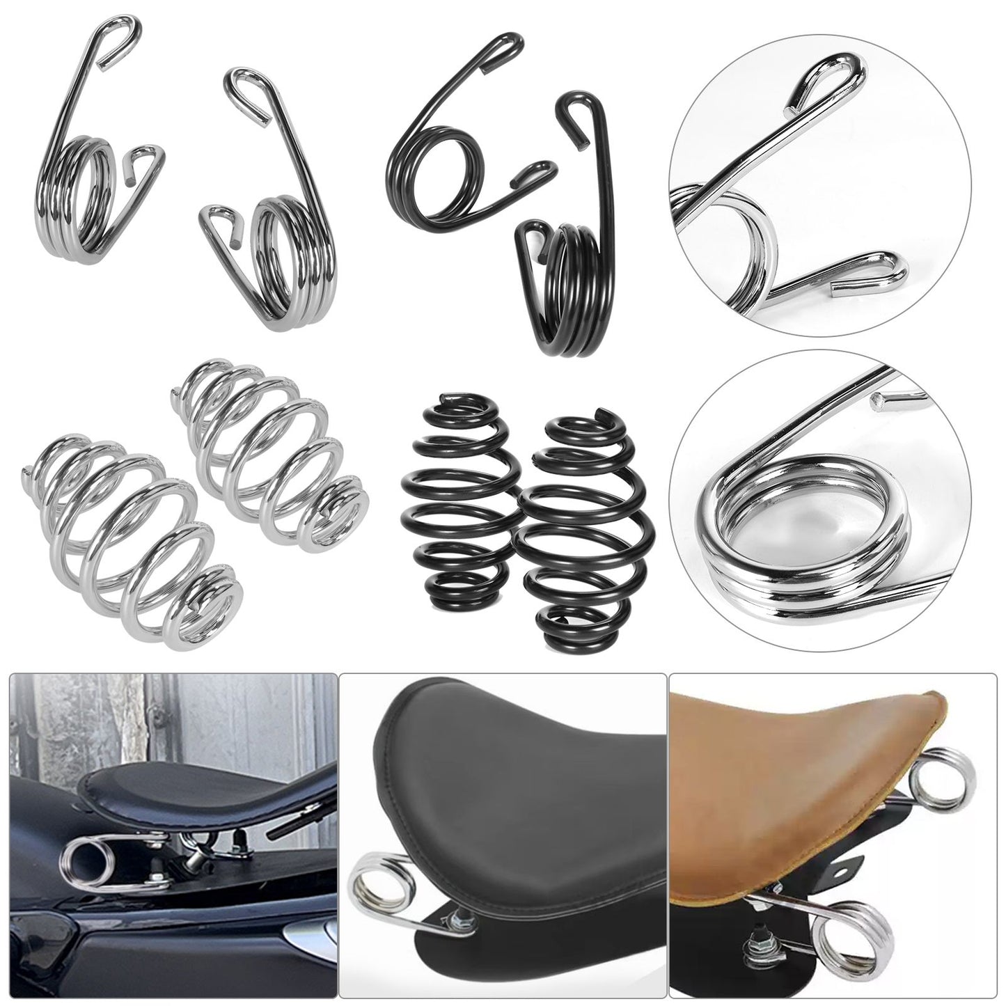 Assento Solo Selim Assento com Mola para Harley Dyna Fatboy Sportster Softail XL1200 XL883 Bobber Chopper XL 883 1200