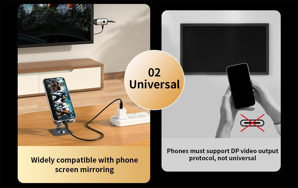 Unnlink Extensor Receptor Sem Fio HDMI 4K 150M para Celular Tablet Notebook PC para TV Adaptador Espelho 4K 30Hz/1080P 60Hz