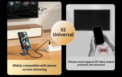 Unnlink Extensor Receptor Sem Fio HDMI 4K 150M para Celular Tablet Notebook PC para TV Adaptador Espelho 4K 30Hz/1080P 60Hz