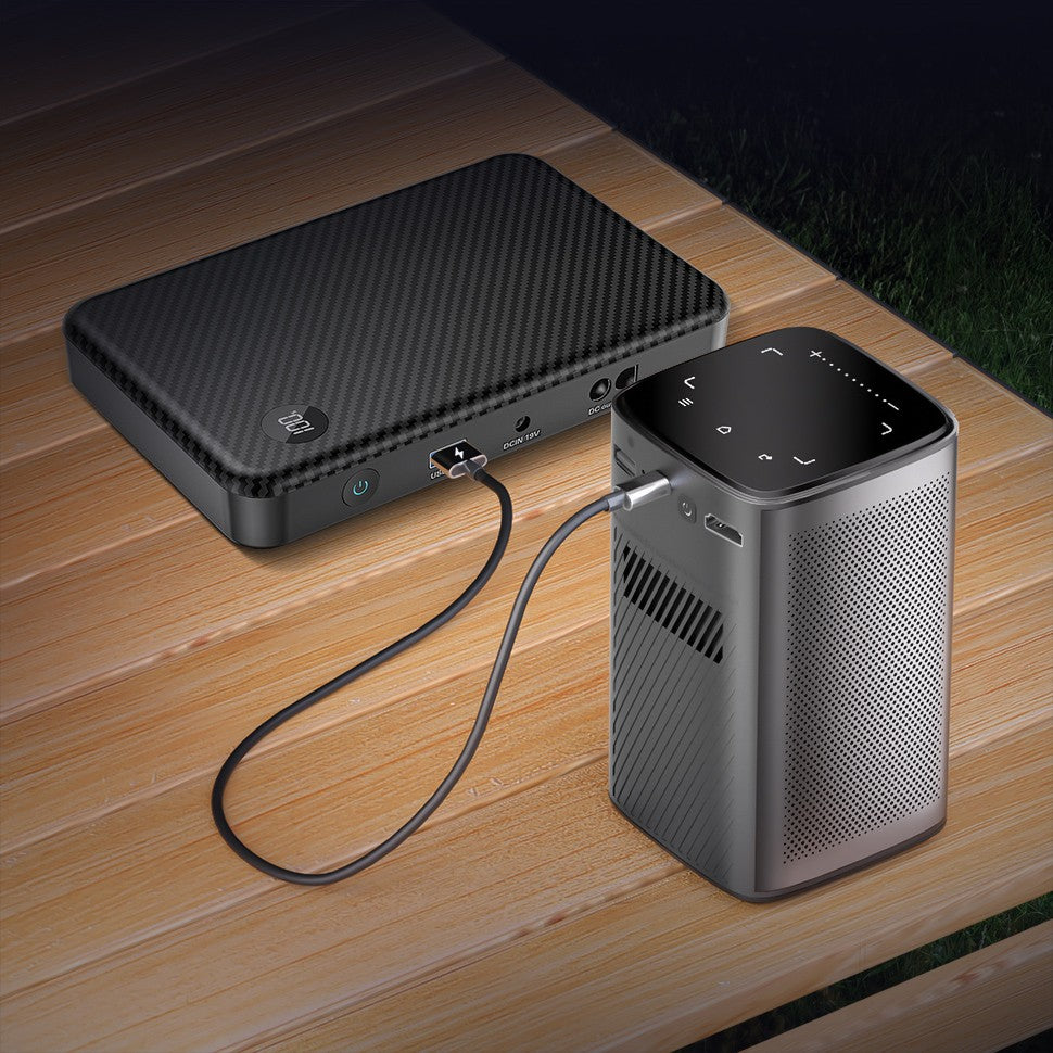 Projetor BYINTEK P70 4K 1080P DLP Mini Projetor Portátil para Home Theater Smart Wi-Fi & Bluetooth para Filmes & Jogos Com Bateria