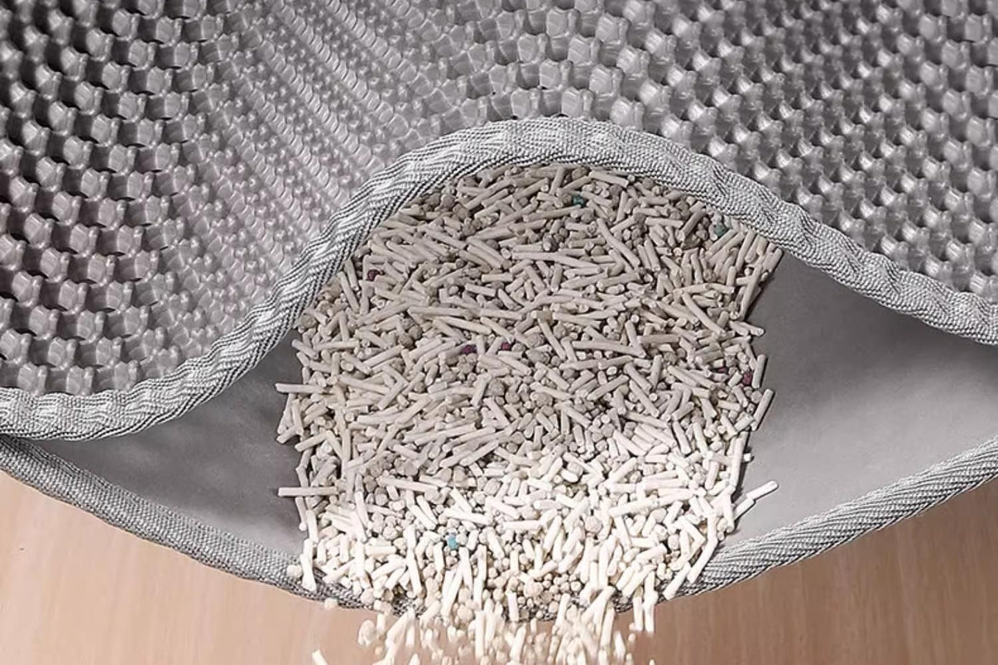 Tapete Higiênico Extra Grande para Gatos, Impermeável, Dupla Camada, Antiderrapante, Lavável, Protetor de Chão, Retentor de Areia para Caixa de Areia