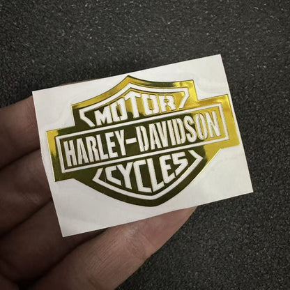 Adesivo de Metal para Capacete de Moto com Logo Retrô de Crânio, Decalque de Decoração para Harley Davidson Electra Glide 1250S PA1250 Acessório