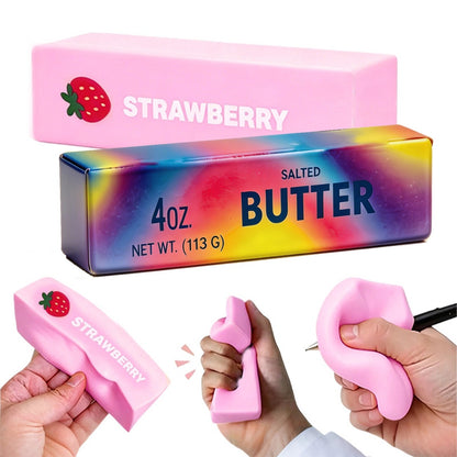 1~4Pcs Soft Squishy Butter Stick Fidget Toy Stress Relief Slow Rising Squeeze Toy for Anxiety Relief Decompression Party Gifts