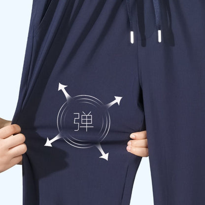 Thin Straight Stretch Casual Man Trousers M-4XL Spring and Autumn New Men's Pants Loose Pants Haren Pants Japanese Casual Pants