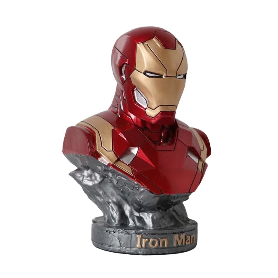 Iron Man Panther Bust Anime Figure Statue marvel Avengers Large Figure Living Room Ornament Resin Collection Gift Toys