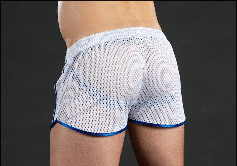 Men's sweatpants hole dry breathable sexy beach outdoor casual three-quarter pants?MNDK-05)