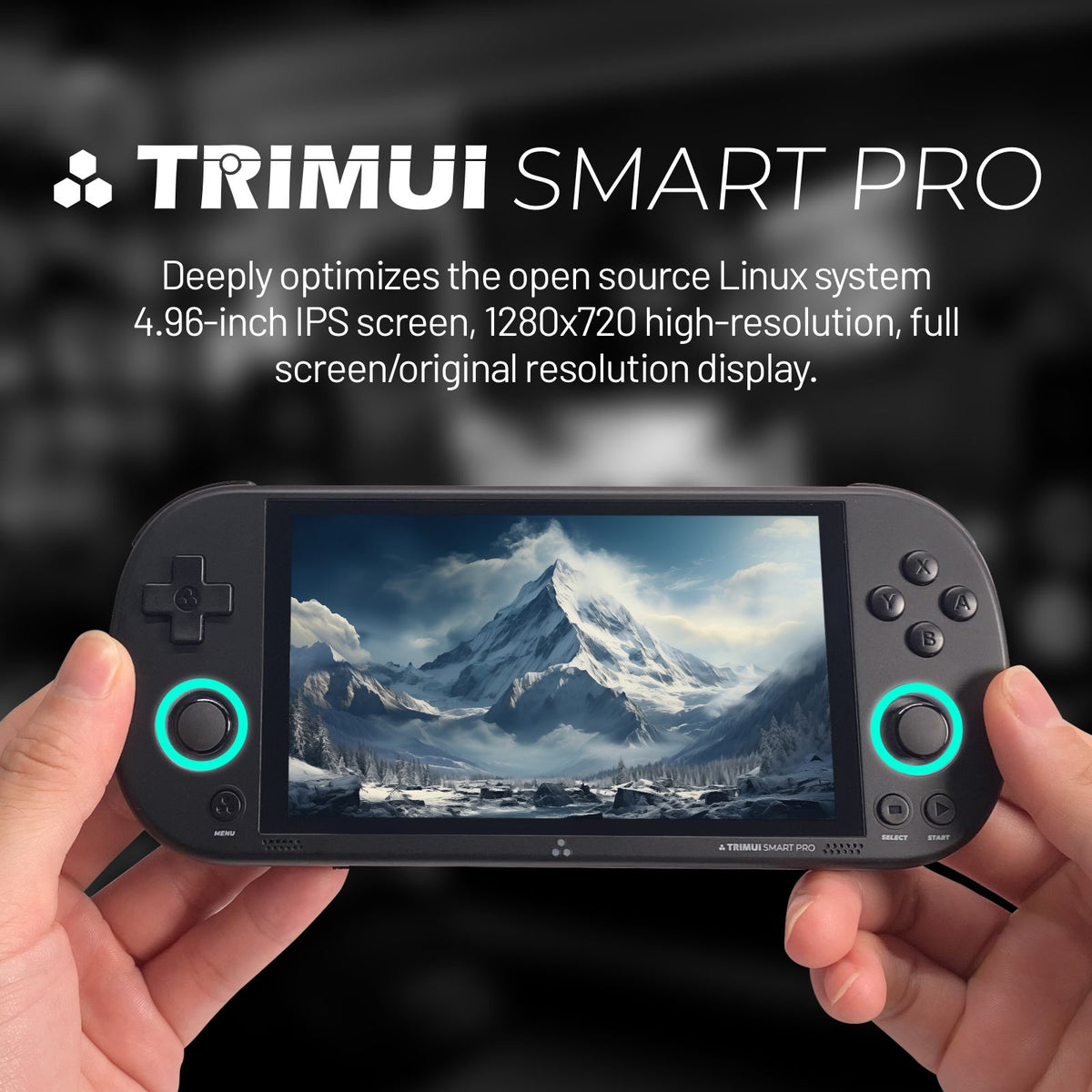 TRIMUI SMART PRO Open Source Retro Handheld Emulator 4.96" IPS 5000mAh Linux 26+ Emulators RGB Joystick Type-C Gift Joystick RGB