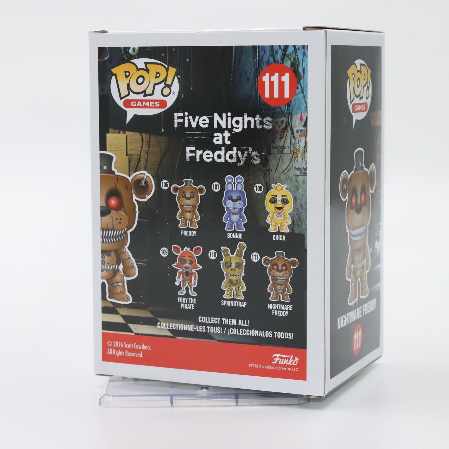 Funko POP Original Five Nights at Freddy's Nightmare Freddy Boneco Colecionável Enfeite de Mesa Presente para Meninos Meninas Crianças