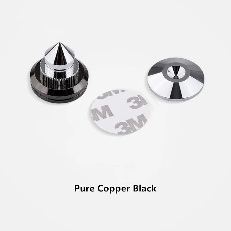 Ponta de Apoio para Caixa de Som M28*26 Base de Cobre Puro Tripé de Alumínio Subwoofer Amplificador Pad para Amplificador CD DVD Player Pés