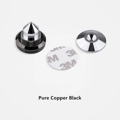 Ponta de Apoio para Caixa de Som M28*26 Base de Cobre Puro Tripé de Alumínio Subwoofer Amplificador Pad para Amplificador CD DVD Player Pés