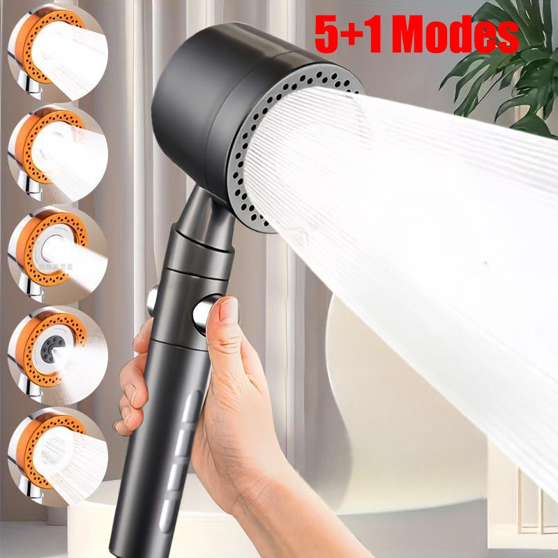 5 Modos de Pulverização Chuveiro Econômico de Água ABS Chuveiros de Mão Spa Grande Fluxo Portátil Banheiro Filtro Bico de Torneira de Chuveiro Conjunto