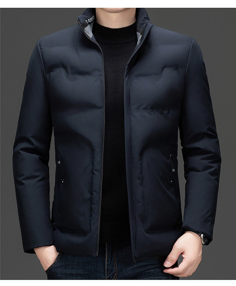 Top Grade ??????Men's Stand Collar Parka Jacket Windbreaker Coats Bubble Puffer Outerwear for Young Adults?????????????????