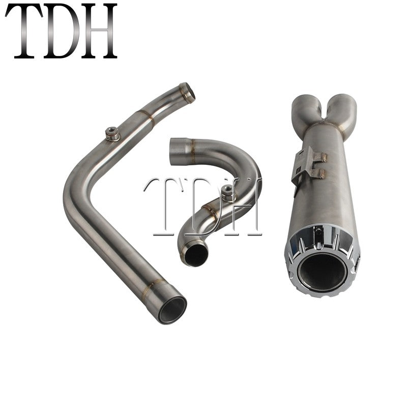 Motorcycle Exhaust Muffle Middle Link Pipe Mid-control Exhaust System For Harley Softail Street Bob Standard FXST FXBBS FXBB 18+