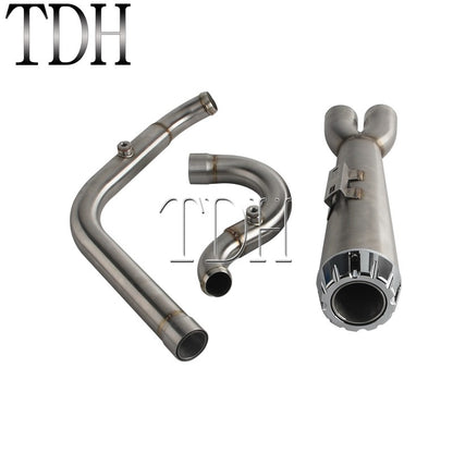 Motorcycle Exhaust Muffle Middle Link Pipe Mid-control Exhaust System For Harley Softail Street Bob Standard FXST FXBBS FXBB 18+