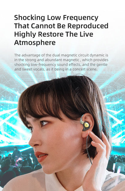KZ EDX Pro Fones de Ouvido Intra-auriculares Dinâmicos HiFi com Fio para Monitor de Palco Fones de Ouvido com Graves Estéreo para Jogos e Música com Cancelamento de Ruído