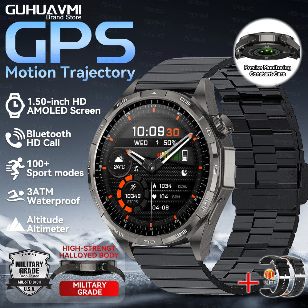 Smartwatch 2026 Novo Watch 6 Pro Masculino Tela HD AMOLED GPS Trajetória de Movimento Frequência Cardíaca Chamada Bluetooth SmartWatch IP68 à prova d'água