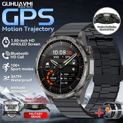 Smartwatch 2026 Novo Watch 6 Pro Masculino Tela HD AMOLED GPS Trajetória de Movimento Frequência Cardíaca Chamada Bluetooth SmartWatch IP68 à prova d'água
