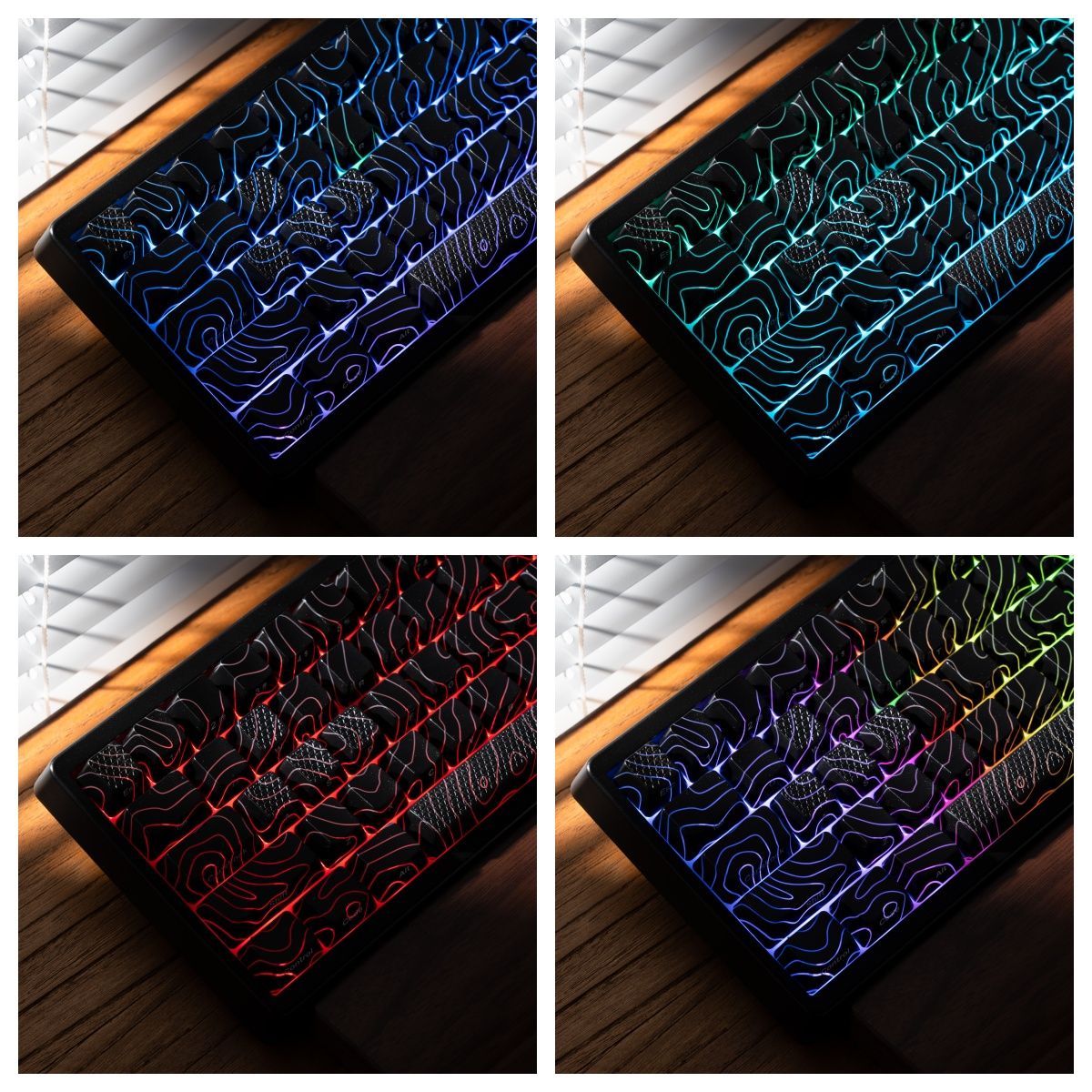 Teclado Mecânico XVX M67 JadeStone com Teclas IMD-Tech Hot Swappable Design Gasket Teclado com Retroiluminação RGB Personalizada Tri-Modo