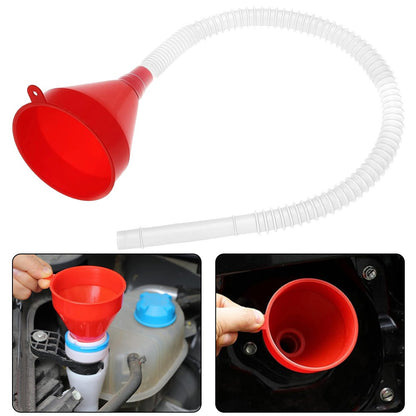 Funil Universal Telescópico Para Abastecimento De Carro Funis Para Gasolina E Óleo De Motor De Carro E Moto Com Mangueira Destacável