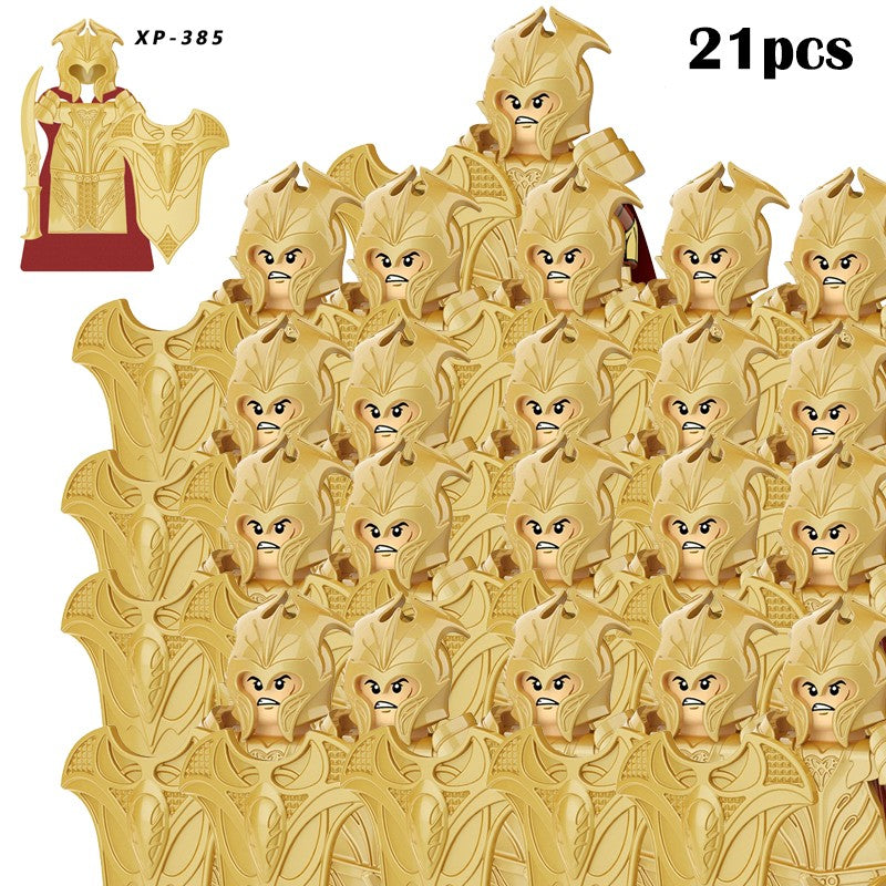 Lord of the Rings Elfos Orcs Exército Anões Rohan Mini Bonecos de Ação Blocos de Montar Brinquedos para Crianças Presente de Aniversário