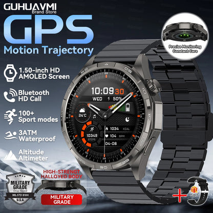 Smartwatch 2026 Novo Watch 6 Pro Masculino Tela HD AMOLED GPS Trajetória de Movimento Frequência Cardíaca Chamada Bluetooth SmartWatch IP68 à prova d'água