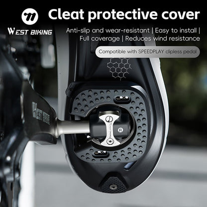 WEST BIKING Bicycle Cleats Pedal Cover Quick Release Road Bike Pedal Cleats Self-locking Cycling Pedal Cleat For Speedplay Zero
